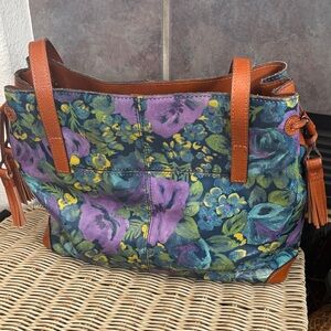 Patricia Nash Floral Leather Bag